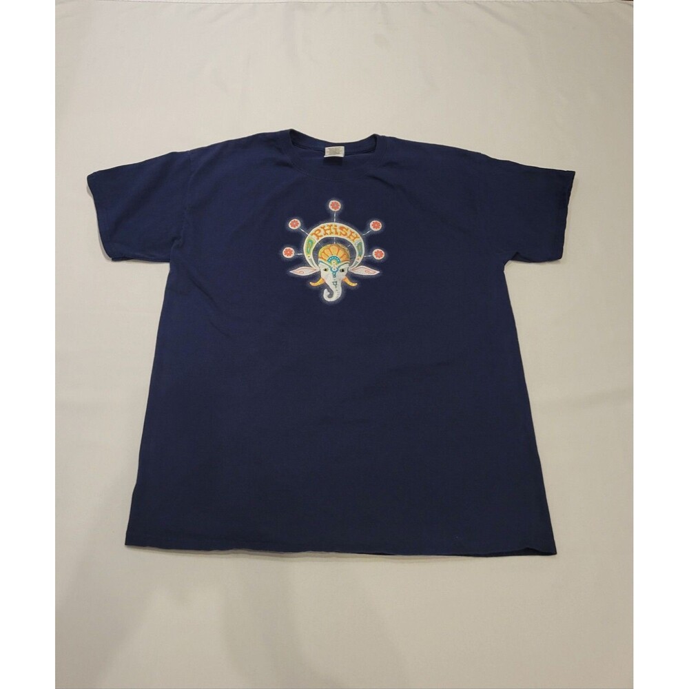 Vintage Phish Rock Band Elephant Ganesha T-shirt Mens Fits Medium Tag Large